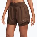 Шорти жіночі Nike One Dri-Fit High-Waisted 3" 2In1 cacao wow/white 3