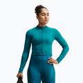 Кофта тренувальна жіноча Nike Pro Seamless Full Zip Top bright spruce