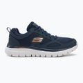 Кросівки чоловічі SKECHERS Burns Agoura navy/orange 2