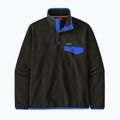 Кофта флісова чоловіча Patagonia Lightweight Synchilla Snap-T Pullover black w/p6 blue