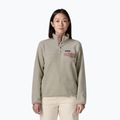 Кофта флісова жіноча Patagonia Lightweight Synchilla Snap-T Pullover oatmeal heather w/moonrise taupe