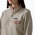 Кофта флісова жіноча Patagonia Lightweight Synchilla Snap-T Pullover oatmeal heather w/moonrise taupe 4