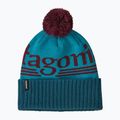 Шапка зимова Patagonia Powder Town hut tripper logo: mako blue