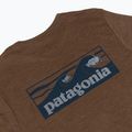 Лонгслів чоловічий Patagonia Cap Cool Daily Boardshort Logo LS berm brown - light berm brown x-dye 4