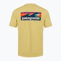 Футболка чоловіча Patagonia Capilene Cool Daily Boardshort Logo limestone yellow - light limestone yellow x-dye 2