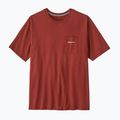 Футболка чоловіча Patagonia Boardshort Logo Pocket Responsibili rusty red
