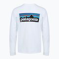 Лонгслів чоловічий Patagonia P-6 Logo Responsibili fiber white 2