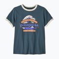 Футболка жіноча Patagonia Great Waves Ringer Tee summit blue 2
