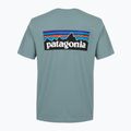 Футболка чоловіча Patagonia P-6 Logo blue sage 2