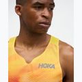 Футболка для бігу чоловіча HOKA Race Day Singlet TR Print hoka citrus 5