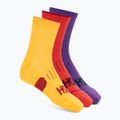 Шкарпетки HOKA Quarter Run Sock 3-Pack egg yolk/cerise/virtual violet