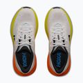 Кросівки для бігу чоловічі HOKA Bondi 9 Wide white/neon tangerine 5