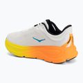 Кросівки для бігу чоловічі HOKA Bondi 9 Wide white/neon tangerine 3