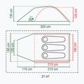 Намет кемпінговий для 3-х осіб Coleman Darwin 3+ black/grey 2