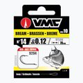 Поводок для methody VMC Bream петля гачок + волосінь 10 шт. червоний 929412