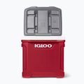 Холодильник туристичний Igloo Latitude 60 Roller 56 л industrial red/ meteorite 11