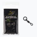 Короповий вертлюжок Carp Spirit Spinner Rig Swivel + Ring чорний ACS290022