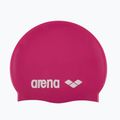 Шапочка для плавання arena Classic Silicone fuchsia/white 2