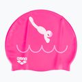Шапочка для плавання дитяча arena Kun Cap dive/fuchsia