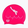 Шапочка для плавання дитяча arena Kun Cap dive/fuchsia 2