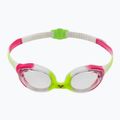 Окуляри для плавання дитячі arena Spider lime fuchsia/white clear 2