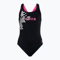 Купальник суцільний дитячий Arena  Cell One Piece L black/fresia rose