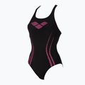 Купальник суцільний жіночий Arena Isla One Piece black/plum/fresia rose 4