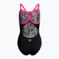 Купальник суцільний жіночий Arena Reticulum One Piece black/fresia rose 2