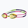 Окуляри для плавання дитячі arena Tracks JR Mirror blue yellow violet/fuchsia/green