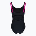 Купальник суцільний жіночий Arena Agate Strap Back One Piece black/rose violet 2