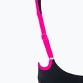 Купальник суцільний жіночий Arena Agate Strap Back One Piece black/rose violet 5