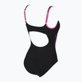 Купальник суцільний жіночий Arena Agate Strap Back One Piece black/rose violet 8