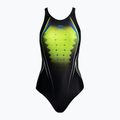 Купальник суцільний жіночий Arena One Placed Print One Piece black/soft green