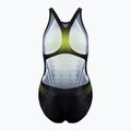 Купальник суцільний жіночий Arena One Placed Print One Piece black/soft green 2