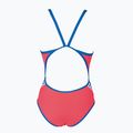 Купальник суцільний жіночий Arena Team Stripe Super Fly Back One Piece fluo red/royal 6