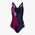Купальник суцільний жіночий Arena Mirrors Swim Pro Back One Piece L navy/freak rose