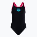 Купальник суцільний дитячий Arena Biglogo Swim Pro Back One Piece black/freak rose