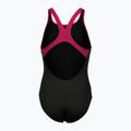 Купальник суцільний дитячий Arena Biglogo Swim Pro Back One Piece black/freak rose 5