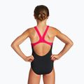Купальник суцільний дитячий Arena Biglogo Swim Pro Back One Piece black/freak rose 7