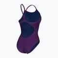 Купальник суцільний жіночий Arena Team Light Drop Solid plum/white 4