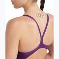 Купальник суцільний жіночий Arena Team Light Drop Solid plum/white 8