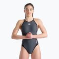 Купальник суцільний жіночий Arena Icons Fast Back Panel asphalt/black/white/black 5