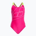 Купальник суцільний дитячий Arena  Swim Pro Back Logo freak rose/soft green