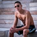 Шорти Arena Icons Team Stripe Bermuda Logo black/white/blue diamond 10