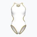 Купальник суцільний жіночий Arena One Biglogo One Piece white/gold