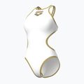Купальник суцільний жіночий Arena One Biglogo One Piece white/gold 3