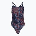 Купальник суцільний жіночий arena Kikko Pro Swimsuit Challenge Back navy/team redwhiteblue