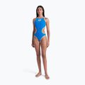 Купальник суцільний жіночий arena One Biglogo One Piece blue river/fluo orange 2