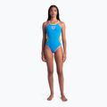 Купальник суцільний жіночий arena One Double Cross Back One Piece turquoise/fluo pink/soft green 7