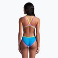 Купальник суцільний жіночий arena One Double Cross Back One Piece turquoise/fluo pink/soft green 8